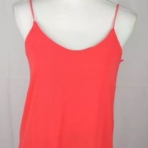 Lila Clothing Co Lined Semi Sheer Partial Back Zipper Women S Cami Top NWOT